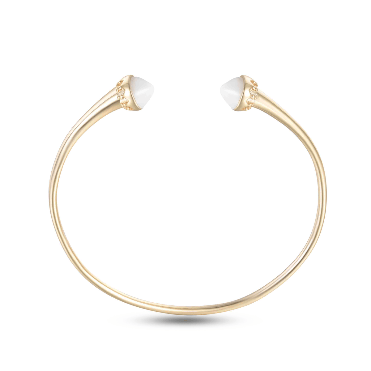 Bracelet en Argent 925 doré Or jaune 18k assemblé de Nacre - Maison Di Giorgio