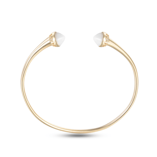 Bracelet en Argent 925 doré Or jaune 18k assemblé de Nacre - Maison Di Giorgio