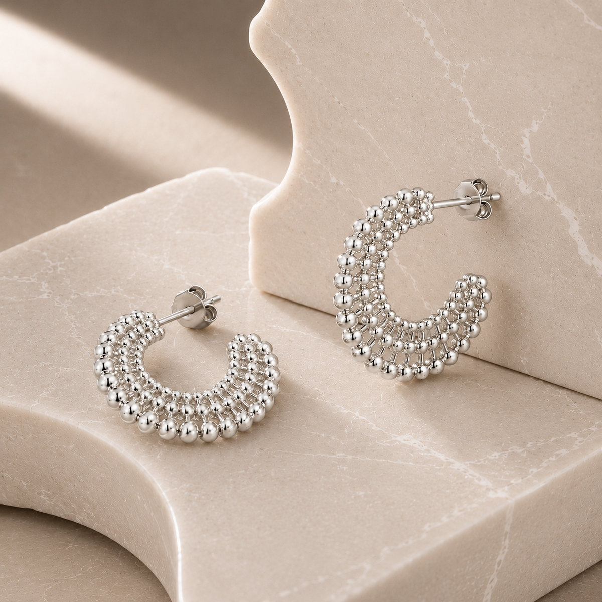 Boucles d'oreilles Argentées