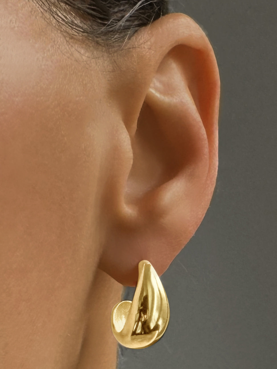 Boucles d'oreilles en Argent 925 doré Or jaune 18k