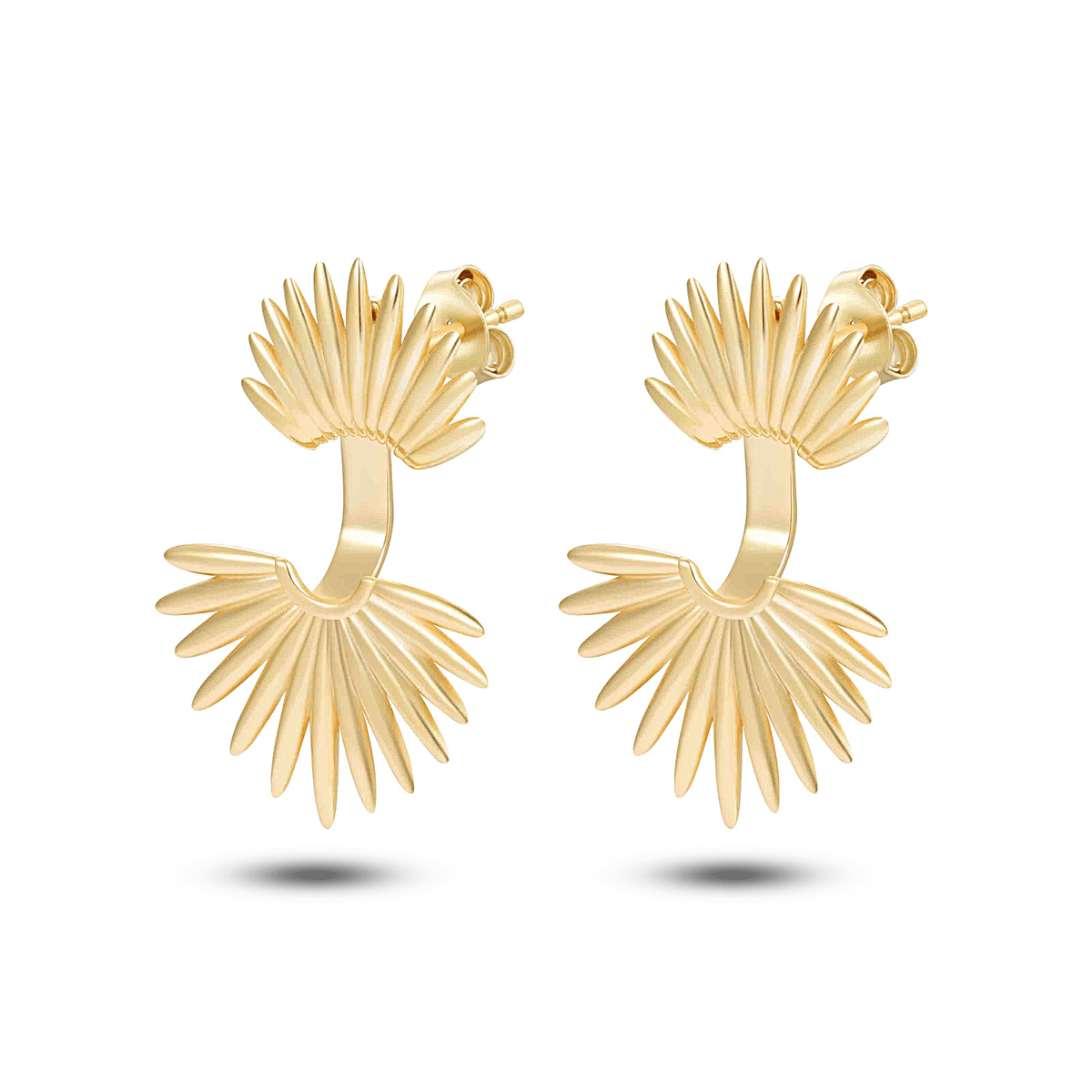 Boucles d'oreilles en Argent 925 doré Or jaune 18k - Maison Di Giorgio