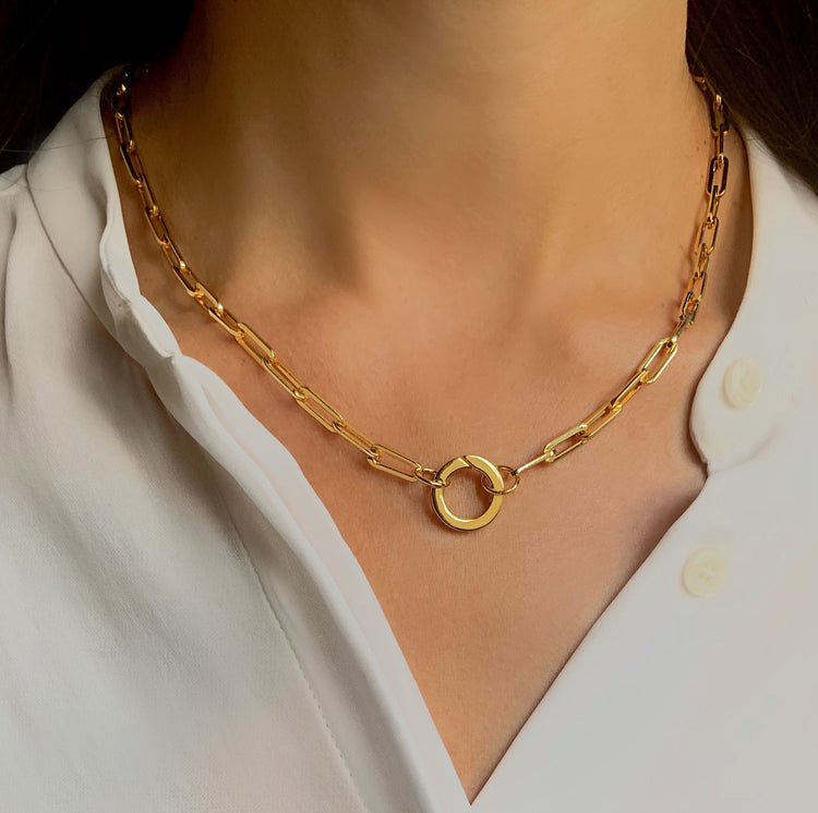 Collier en Argent 925 doré Or jaune 18k - Maison Di Giorgio