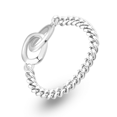 Bague en Argent 925 plaqué Rhodium - Maison Di Giorgio