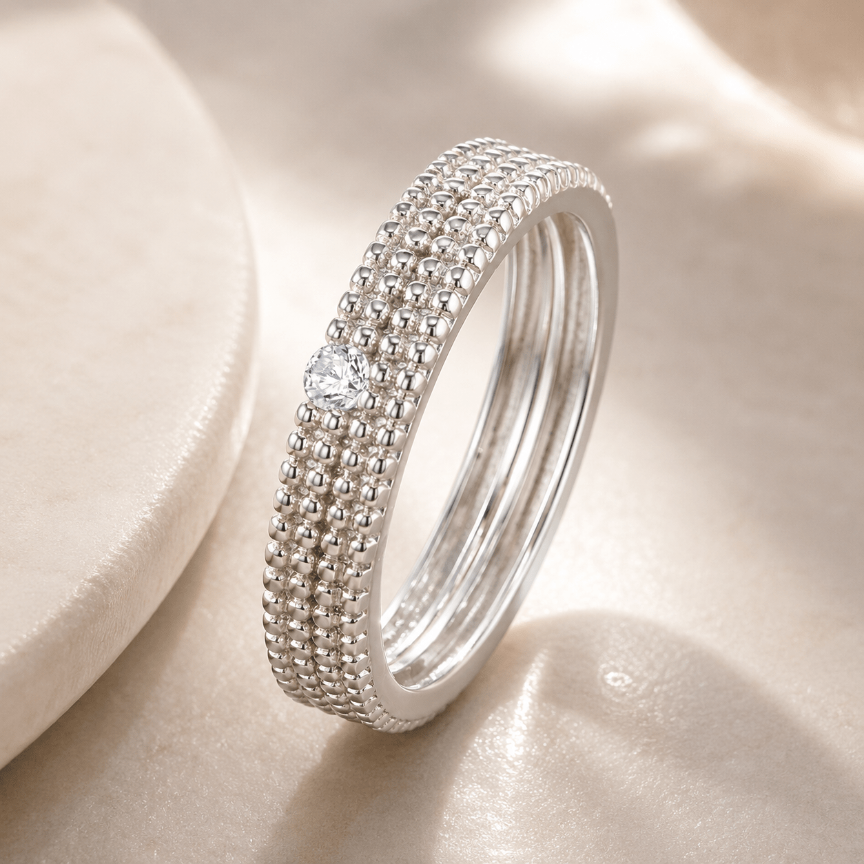 Bague - Argent 925, Oxyde de zirconium - Maison Di Giorgio