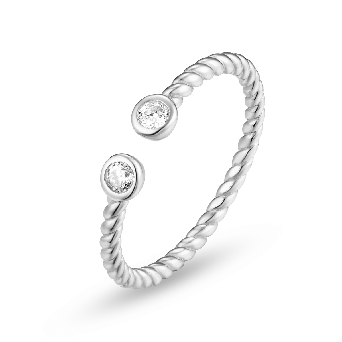 Bague en Argent 925 assemblée d'Oxyde de zirconium