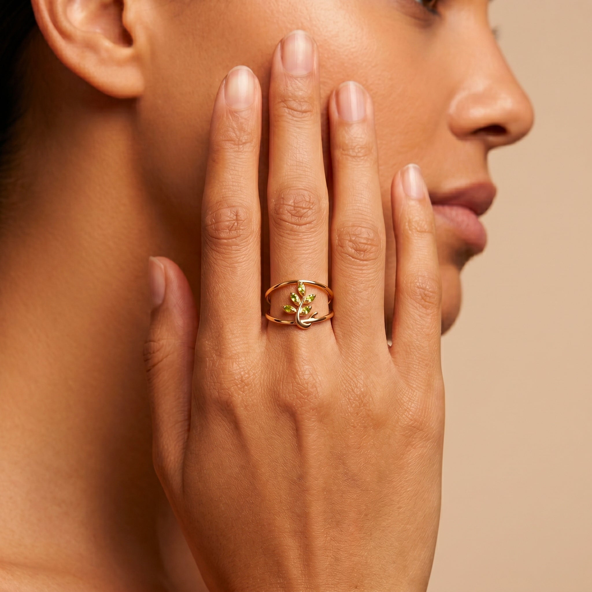 Bague Oliva - Argent 925 doré Or jaune 18k, Oxyde de zirconium - Maison Di Giorgio
