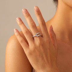 Bague Presa - Argent 925, Oxyde de zirconium - Maison Di Giorgio