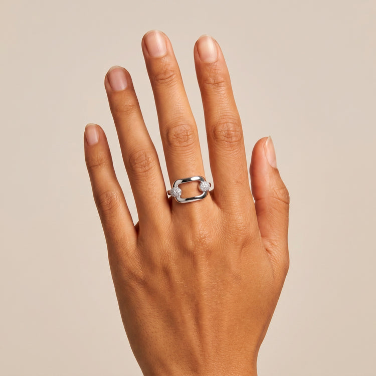 Bague Morso - Argent 925, Oxyde de zirconium - Maison Di Giorgio