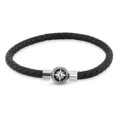 Bracelet cuir véritable et Argent 925 - Maison Di Giorgio