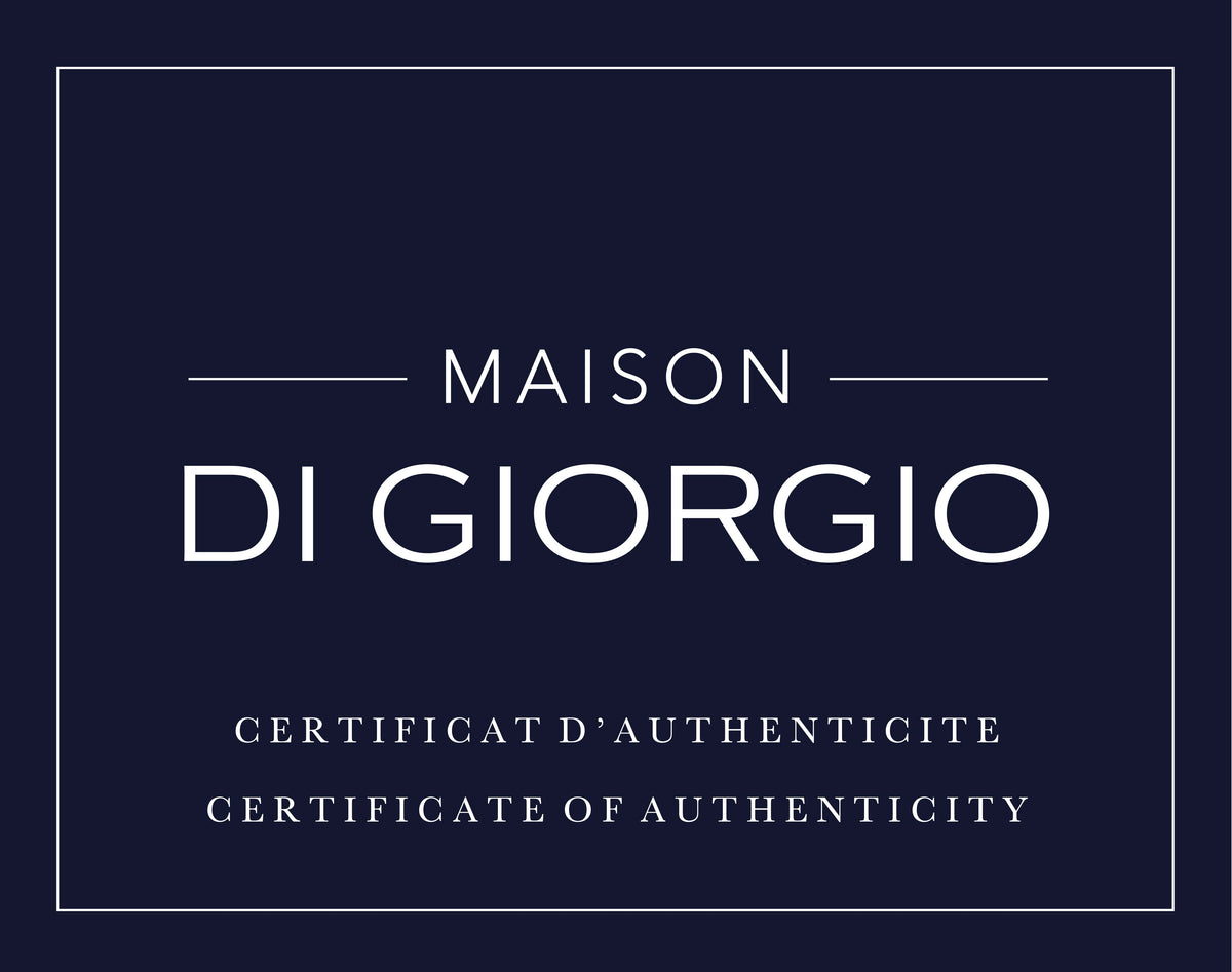 ‍Certificat d'authenticité - Argent - Maison Di Giorgio