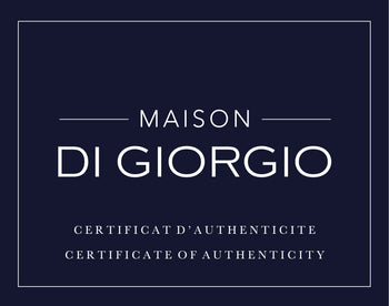 ‍Certificat d'authenticité - Argent - Maison Di Giorgio