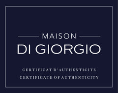 ‍Certificat d'authenticité - Argent - Maison Di Giorgio