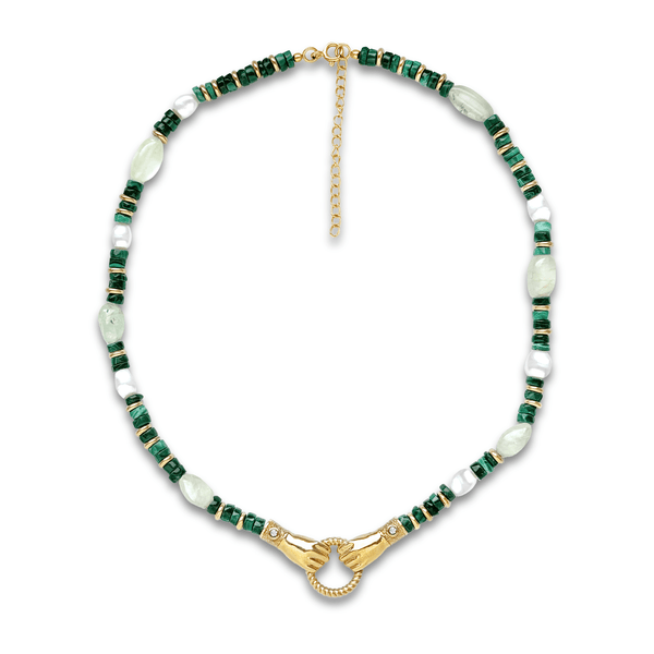 COLLIER ANCIEN EN perle de nacre et petites perles de rocaille EUR 65