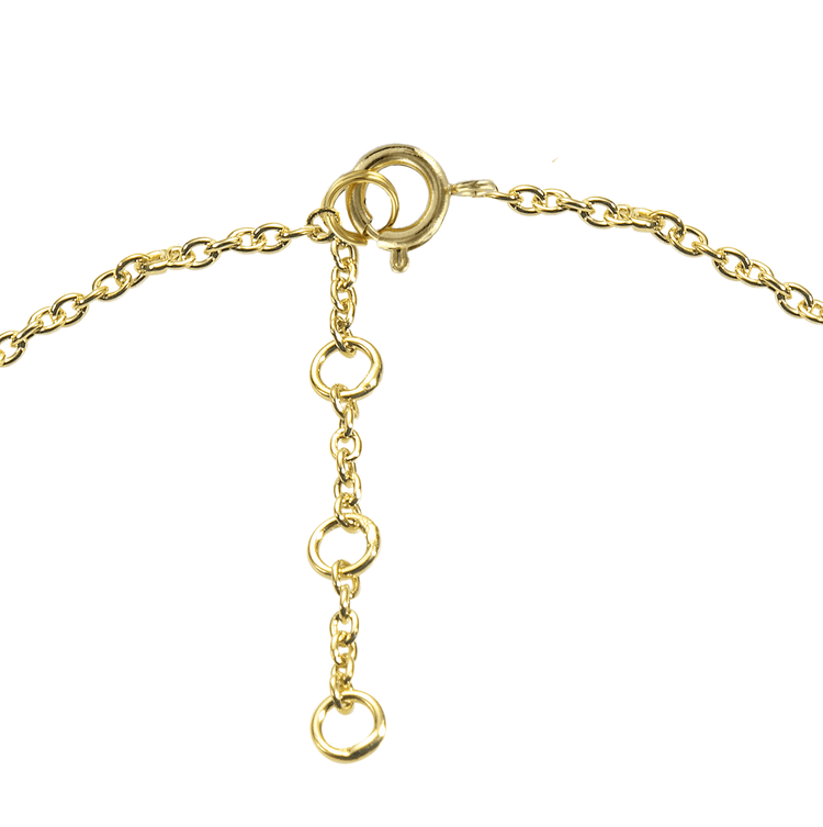 Collier doré Or jaune 18k assemblé d'Amazonite - Maison Di Giorgio
