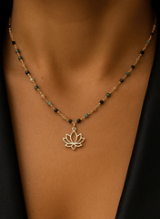 Collier doré Or jaune 18k assemblé de Tourmaline - Maison Di Giorgio