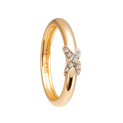 Bague en Argent 925 doré Or jaune 18k assemblée d'Oxyde de zirconium - Maison Di Giorgio
