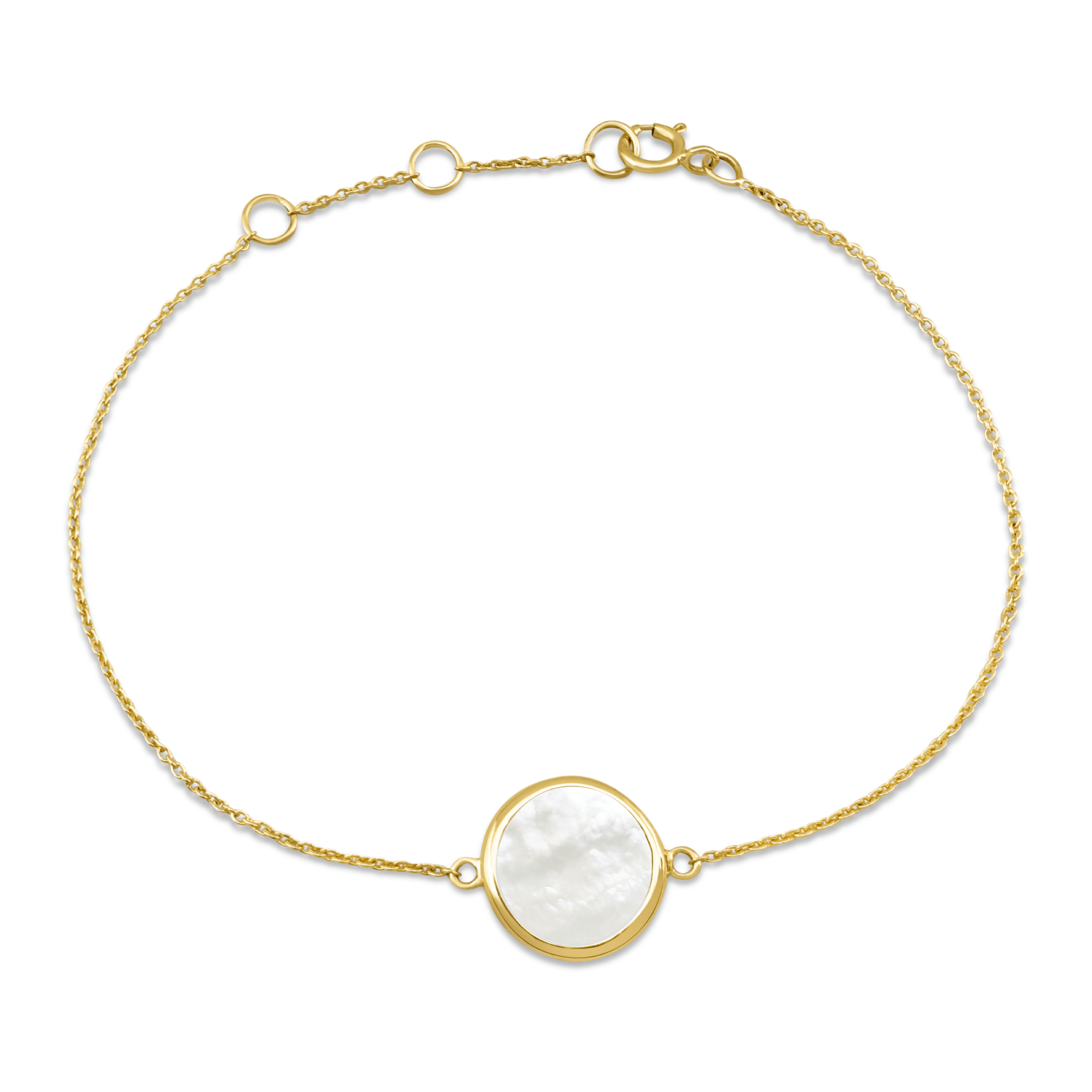 Bracelet en Or jaune 9k assemblé de Nacre - Maison Di Giorgio