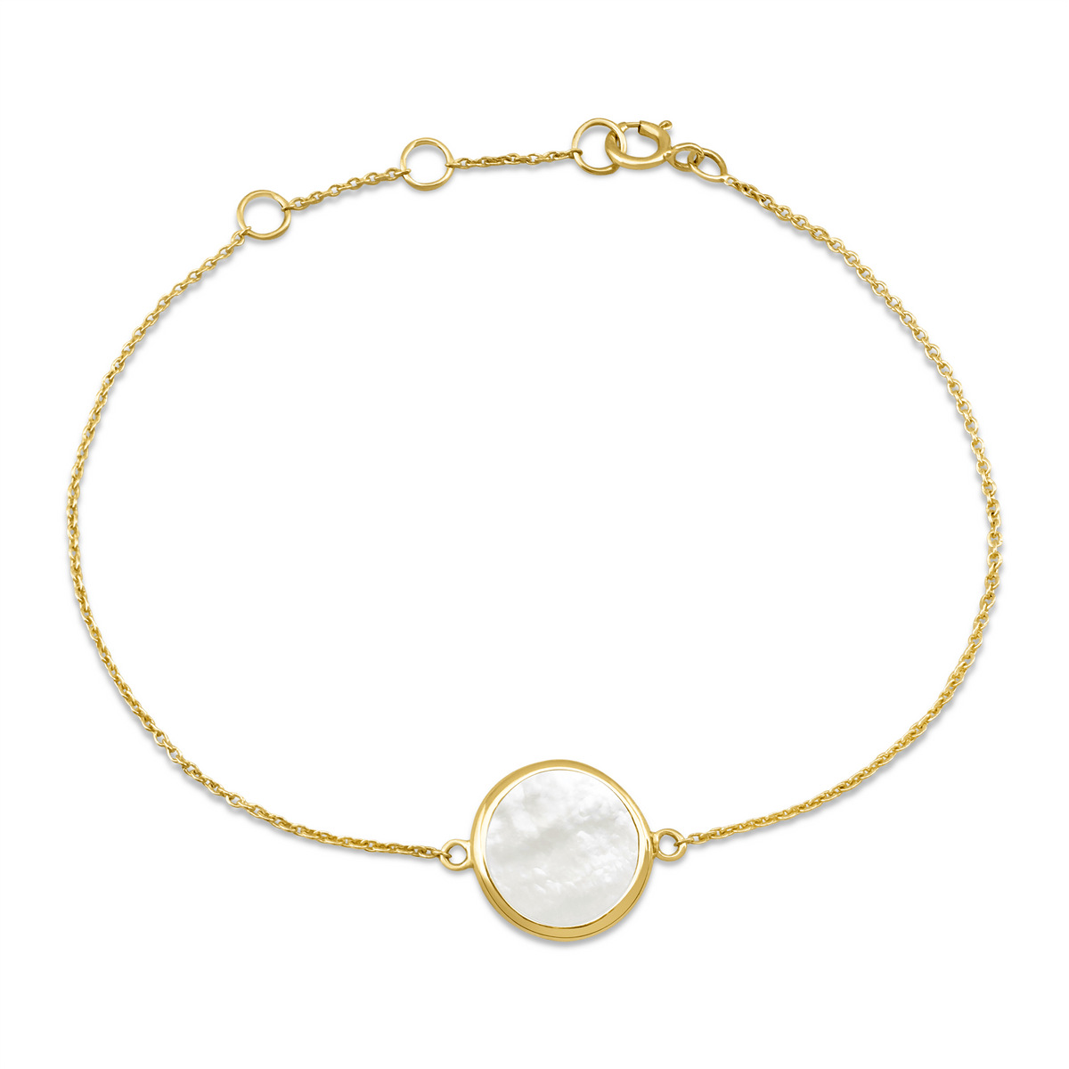 Bracelet en Or jaune 9k assemblé de Nacre - Maison Di Giorgio