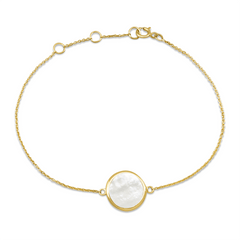 Bracelet en Or jaune 9k assemblé de Nacre - Maison Di Giorgio