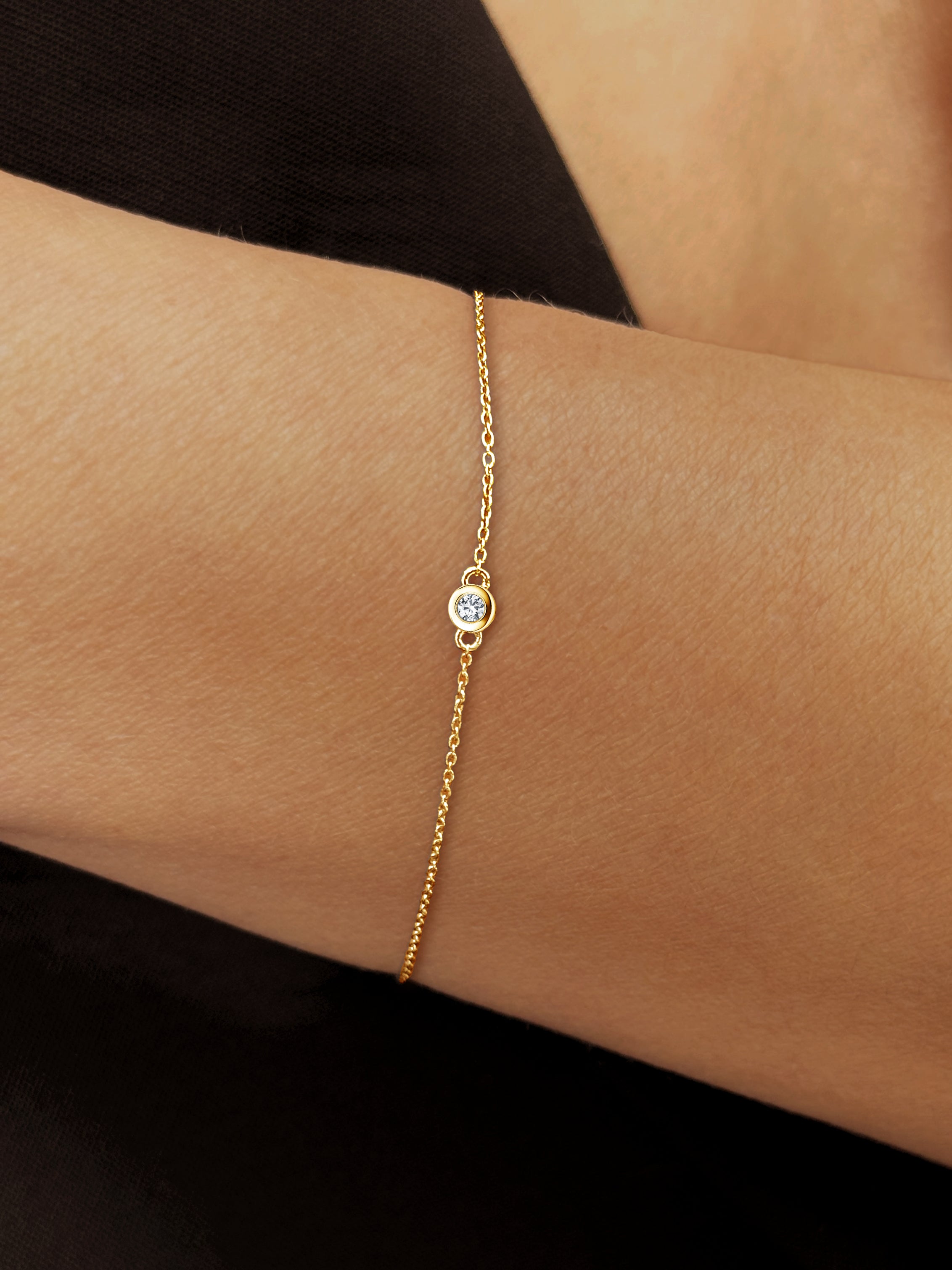 Bracelet - Or jaune 9k, Diamant - Maison Di Giorgio