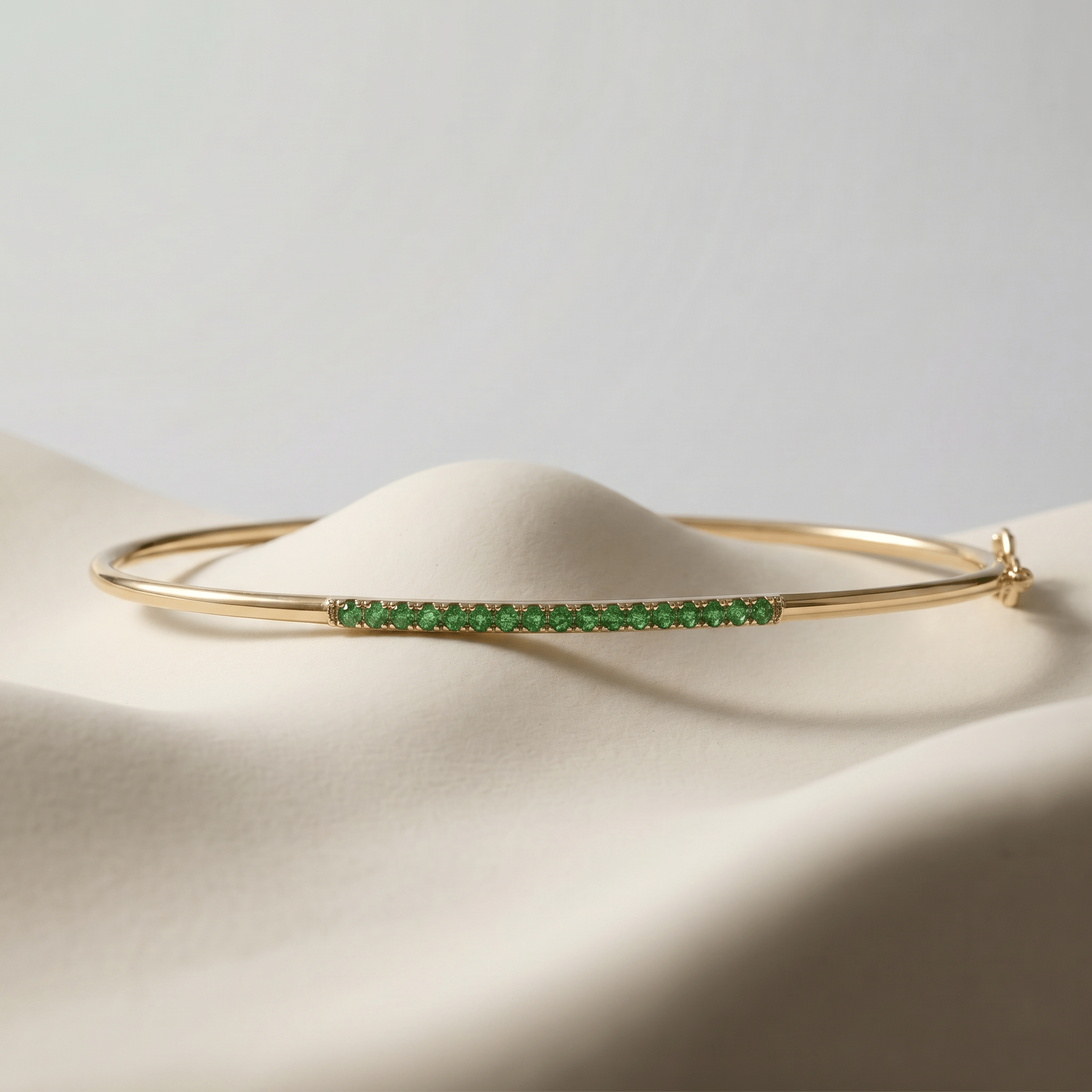 Bracelet - Or jaune 9k, Émeraude - Maison Di Giorgio