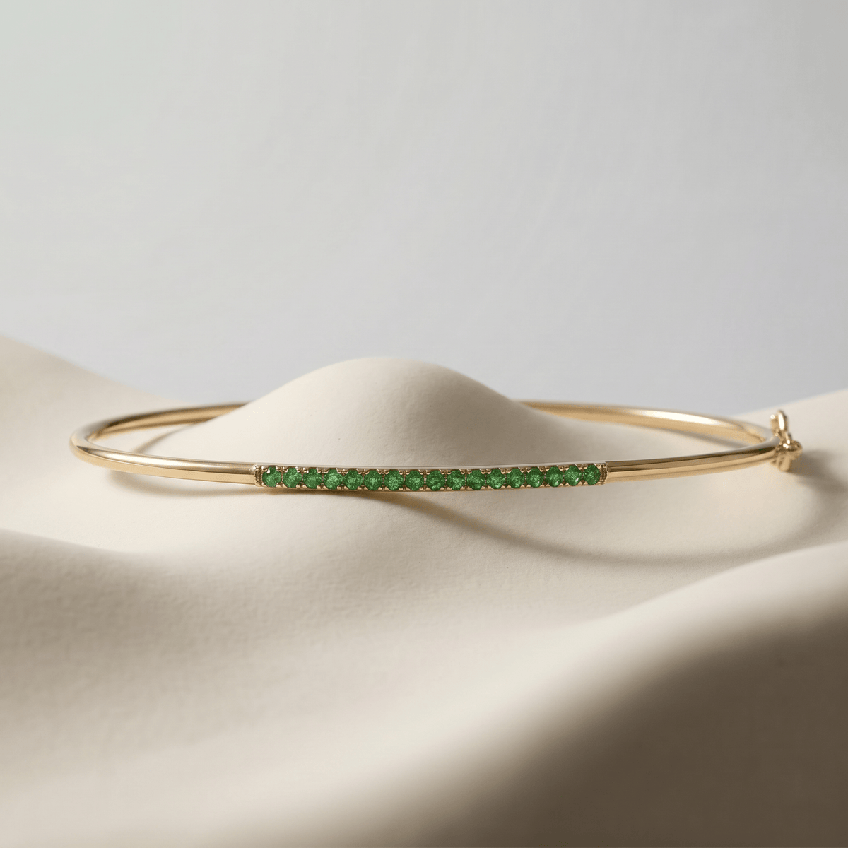 Bracelet - Or jaune 9k, Émeraude - Maison Di Giorgio