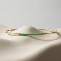 Bracelet - Or jaune 9k, Émeraude - Maison Di Giorgio