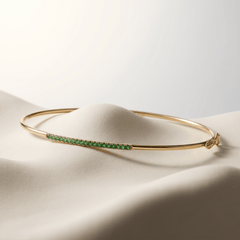 Bracelet - Or jaune 9k, Émeraude - Maison Di Giorgio