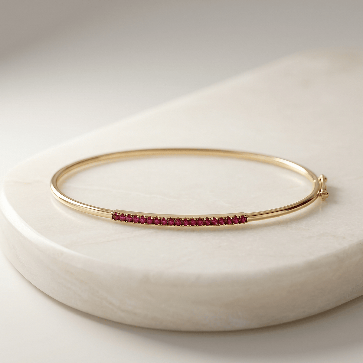 Bracelet - Or jaune 9k, Rubis - Maison Di Giorgio