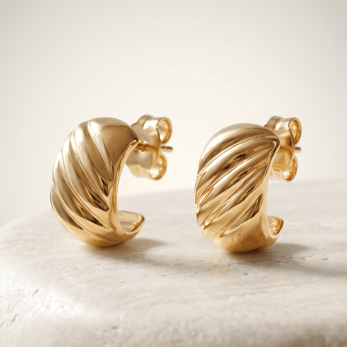 Boucle d'oreille - Or jaune 9k - Maison Di Giorgio