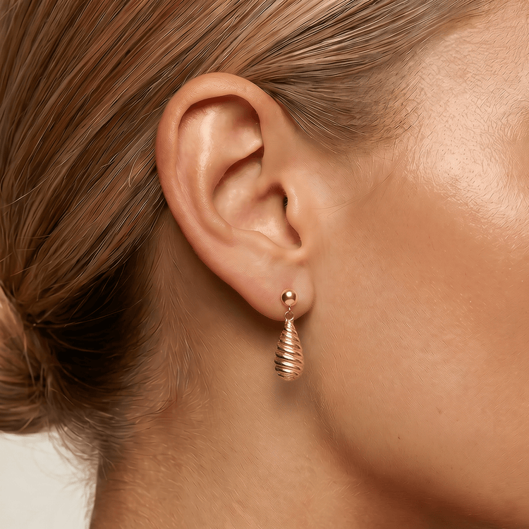 Boucle d'oreille - Or jaune 9k - Maison Di Giorgio