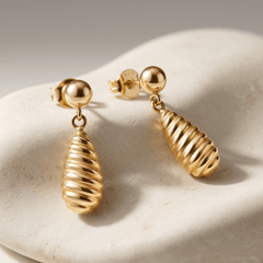 Boucle d'oreille - Or jaune 9k - Maison Di Giorgio