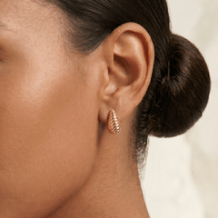 Boucle d'oreille - Or jaune 9k - Maison Di Giorgio