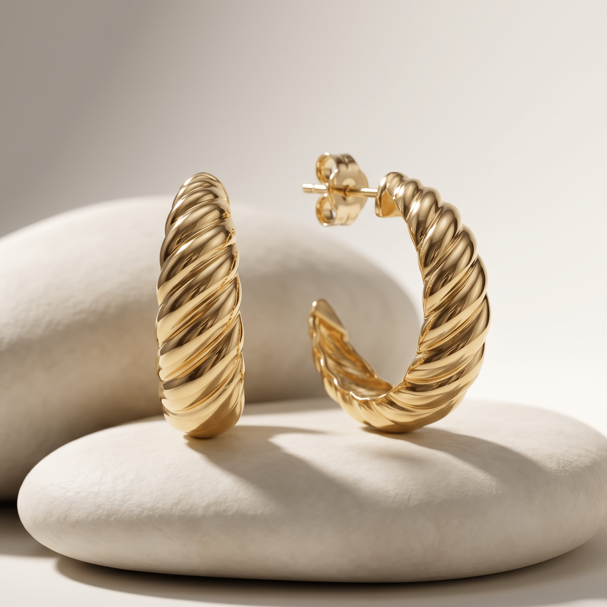 Boucle d'oreille - Or jaune 9k - Maison Di Giorgio