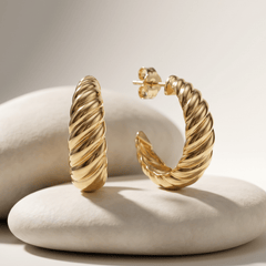 Boucle d'oreille - Or jaune 9k - Maison Di Giorgio