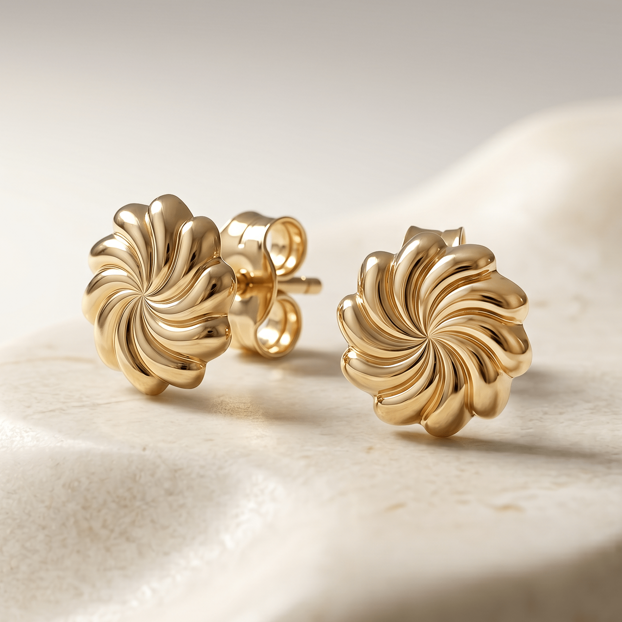 Boucle d'oreille - Or jaune 9k - Maison Di Giorgio