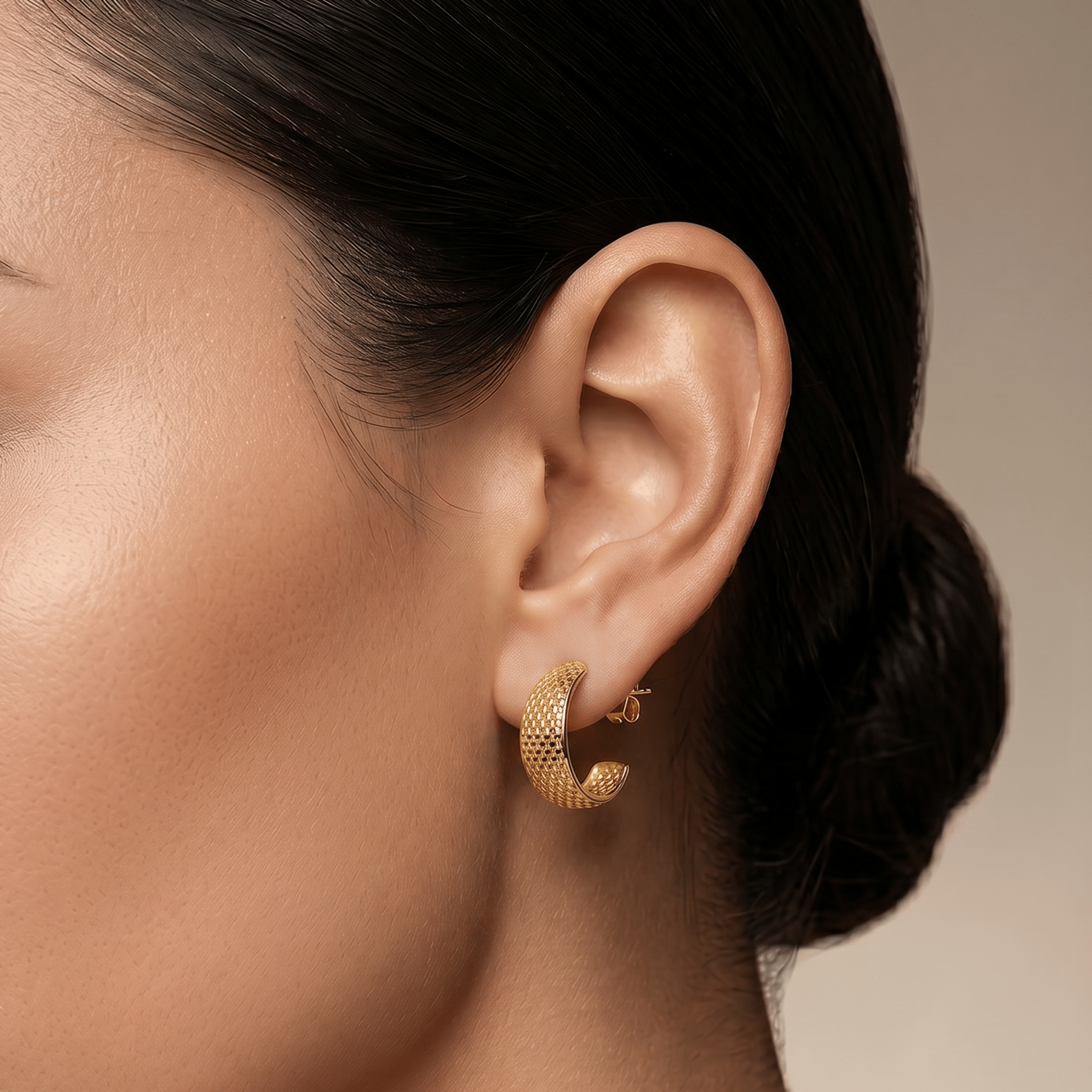 Boucle d'oreille - Or jaune 9k - Maison Di Giorgio