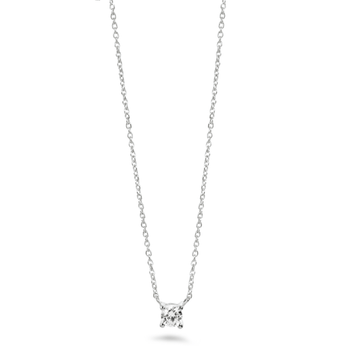 Collier en Or blanc 9k assemblé de Diamant HSI - Maison Di Giorgio