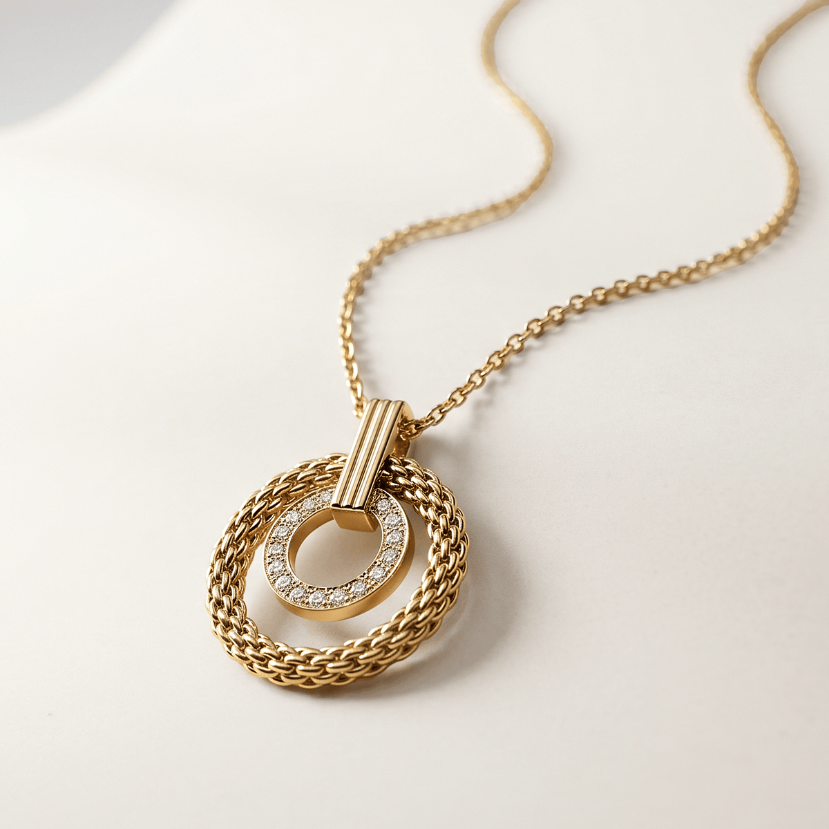 Collier - Or jaune 9k, Topaze - Maison Di Giorgio