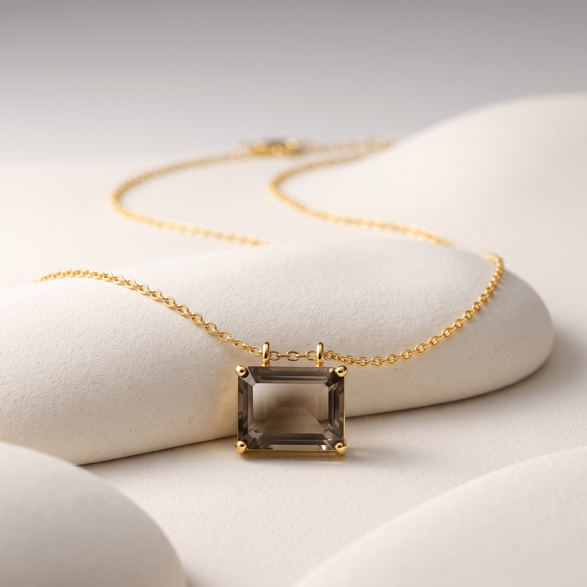 Collier - Or jaune 9k et Argent 925, Quartz - Maison Di Giorgio