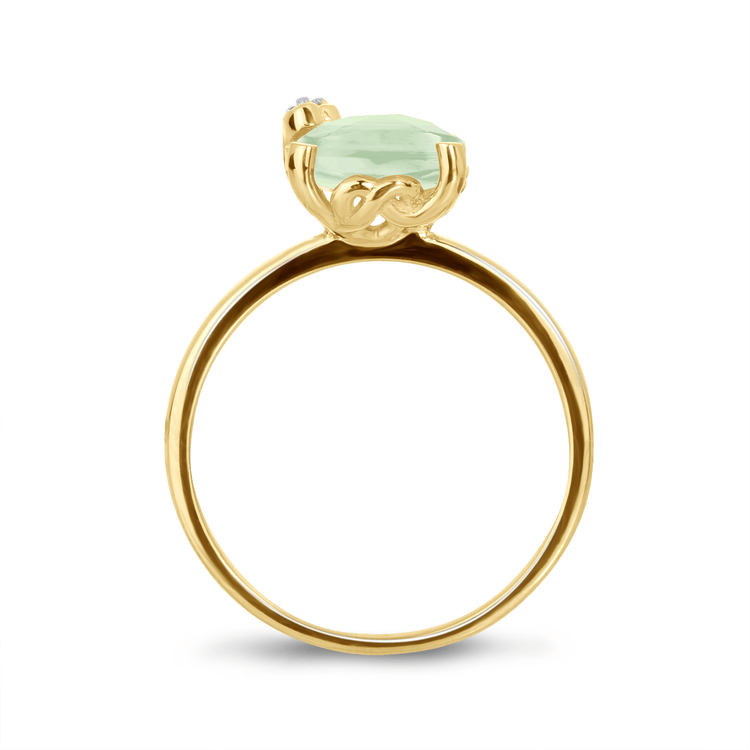 Bague - Or jaune 9k, Diamant et Améthyste - Maison Di Giorgio