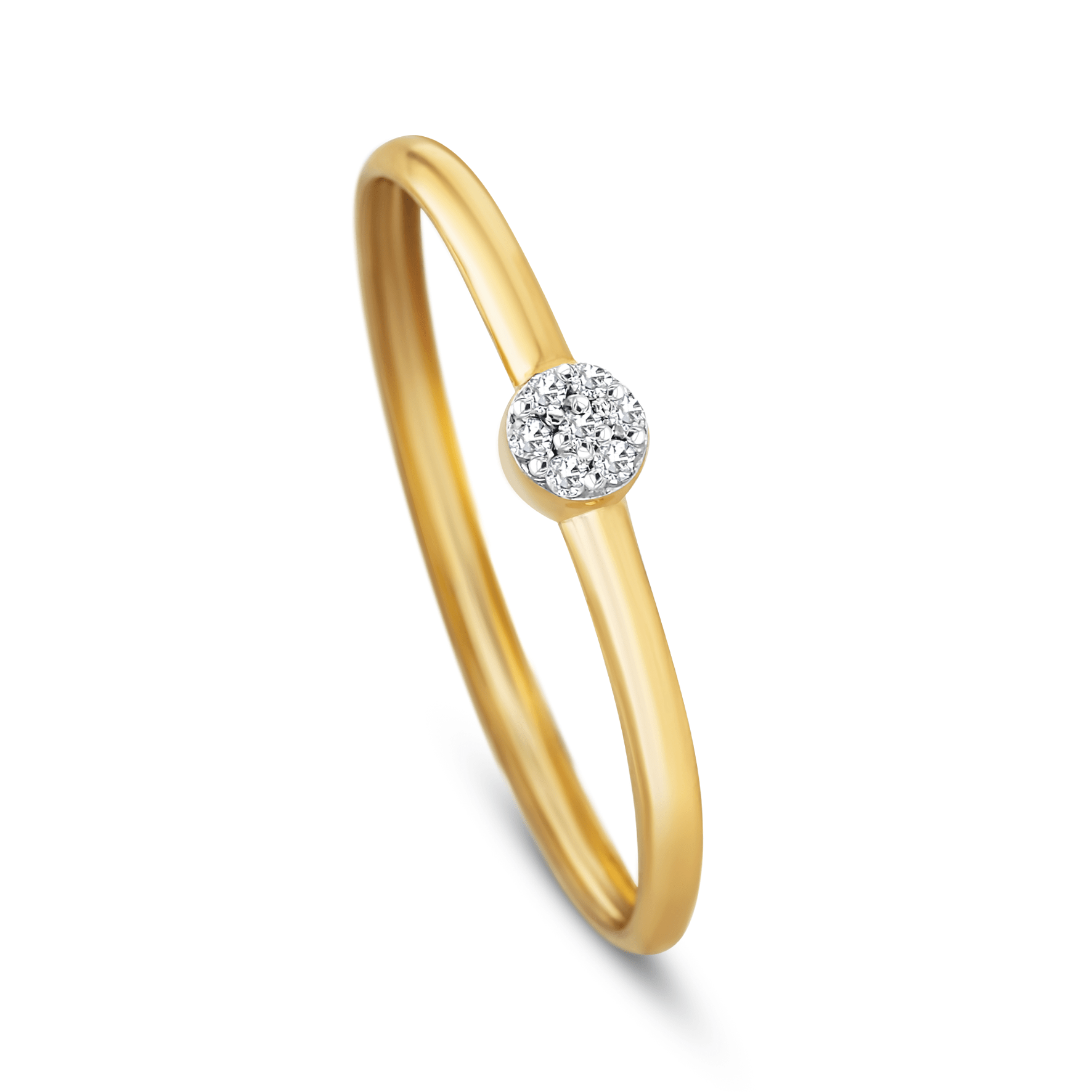 Bague - Or jaune 9k, Diamant - Maison Di Giorgio