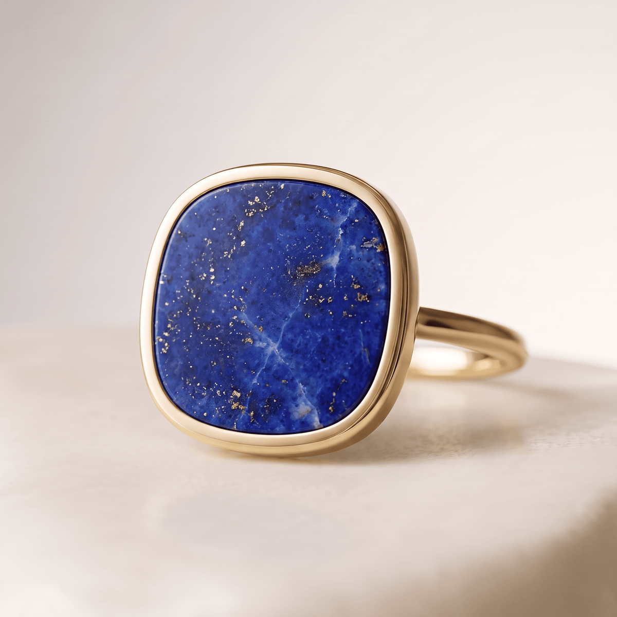 Bague - Or jaune 9k et Argent 925, Lapis-lazuli - Maison Di Giorgio