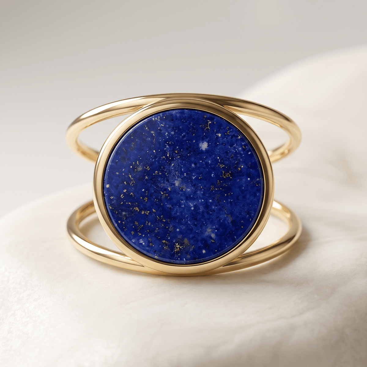 Bague - Or jaune 9k et Argent 925, Lapis-lazuli - Maison Di Giorgio