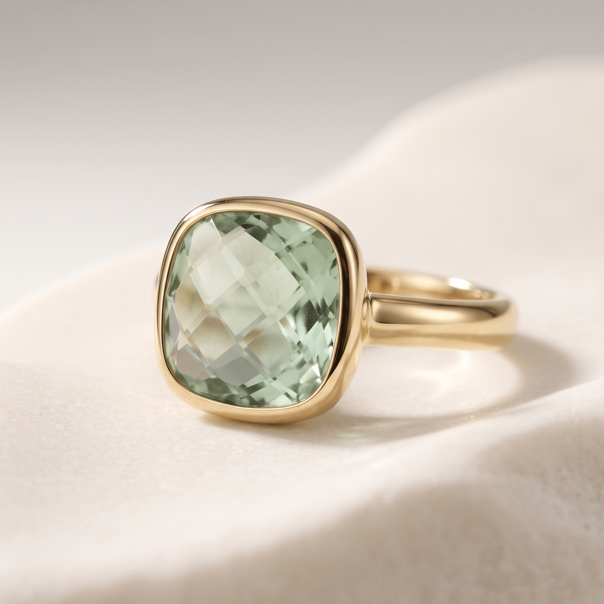 Bague - Or jaune 9k et Argent 925, Améthyste - Maison Di Giorgio