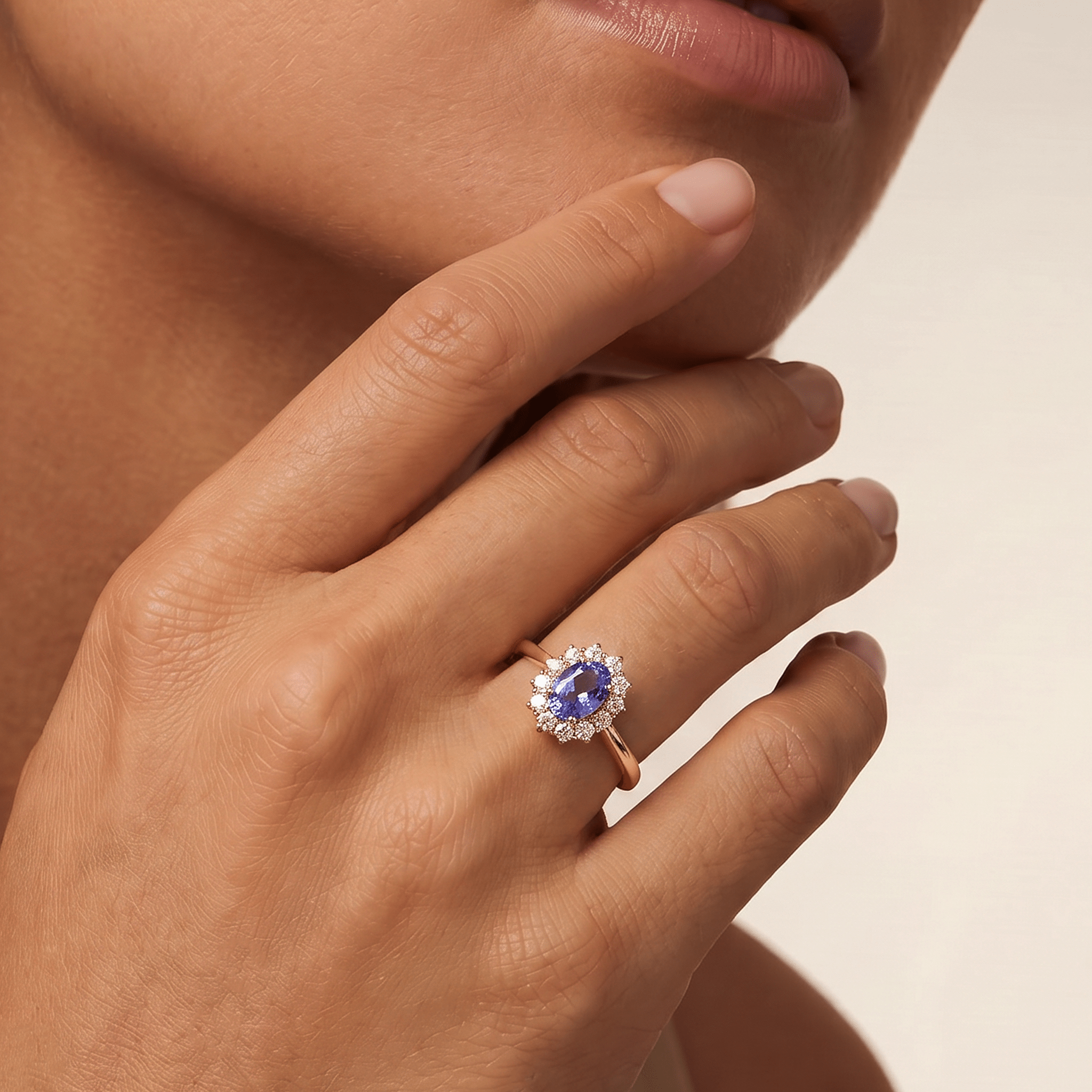 Bague - Or jaune 9k et Argent 925, Topaze et Tanzanite - Maison Di Giorgio