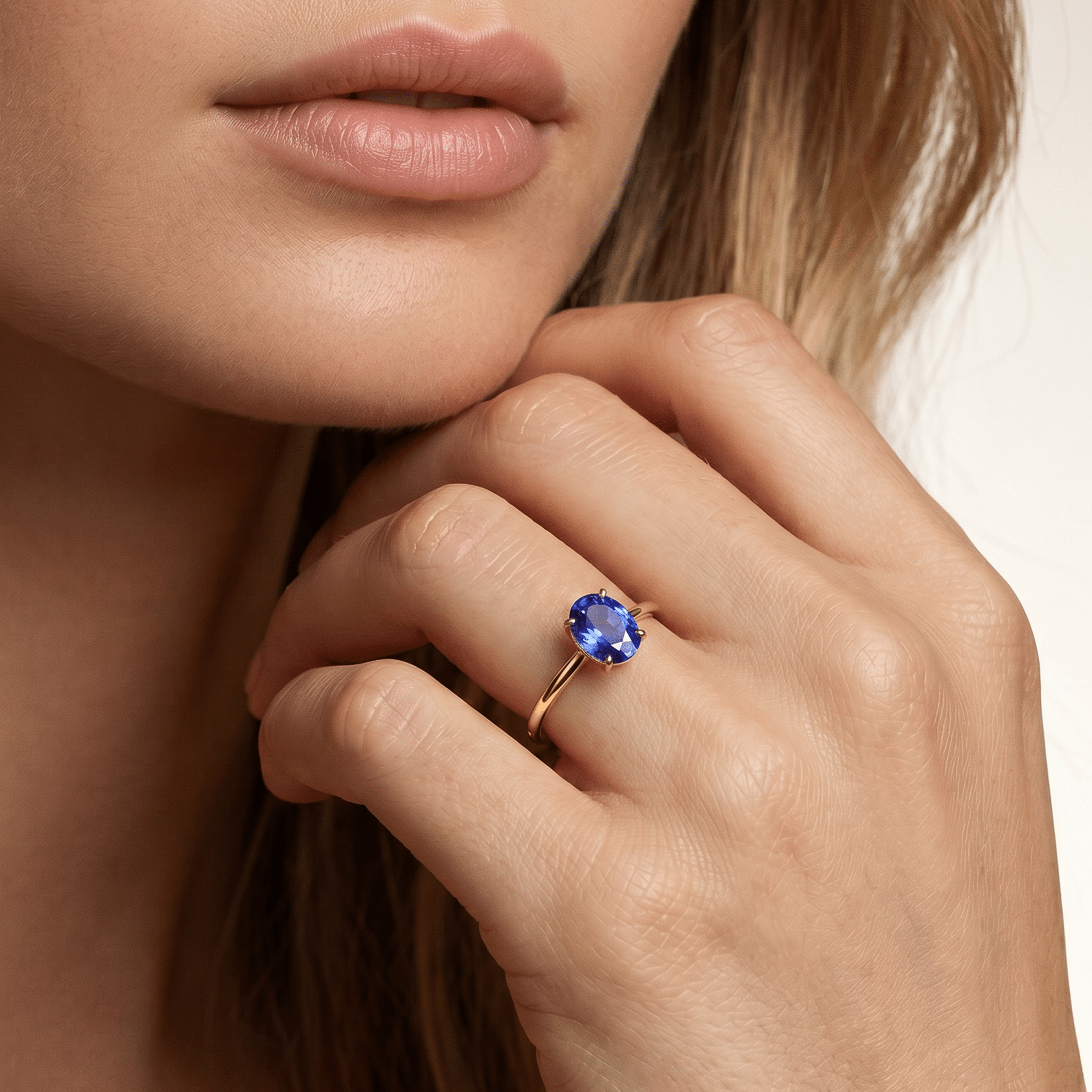 Bague - Or jaune 9k et Argent 925, Tanzanite - Maison Di Giorgio