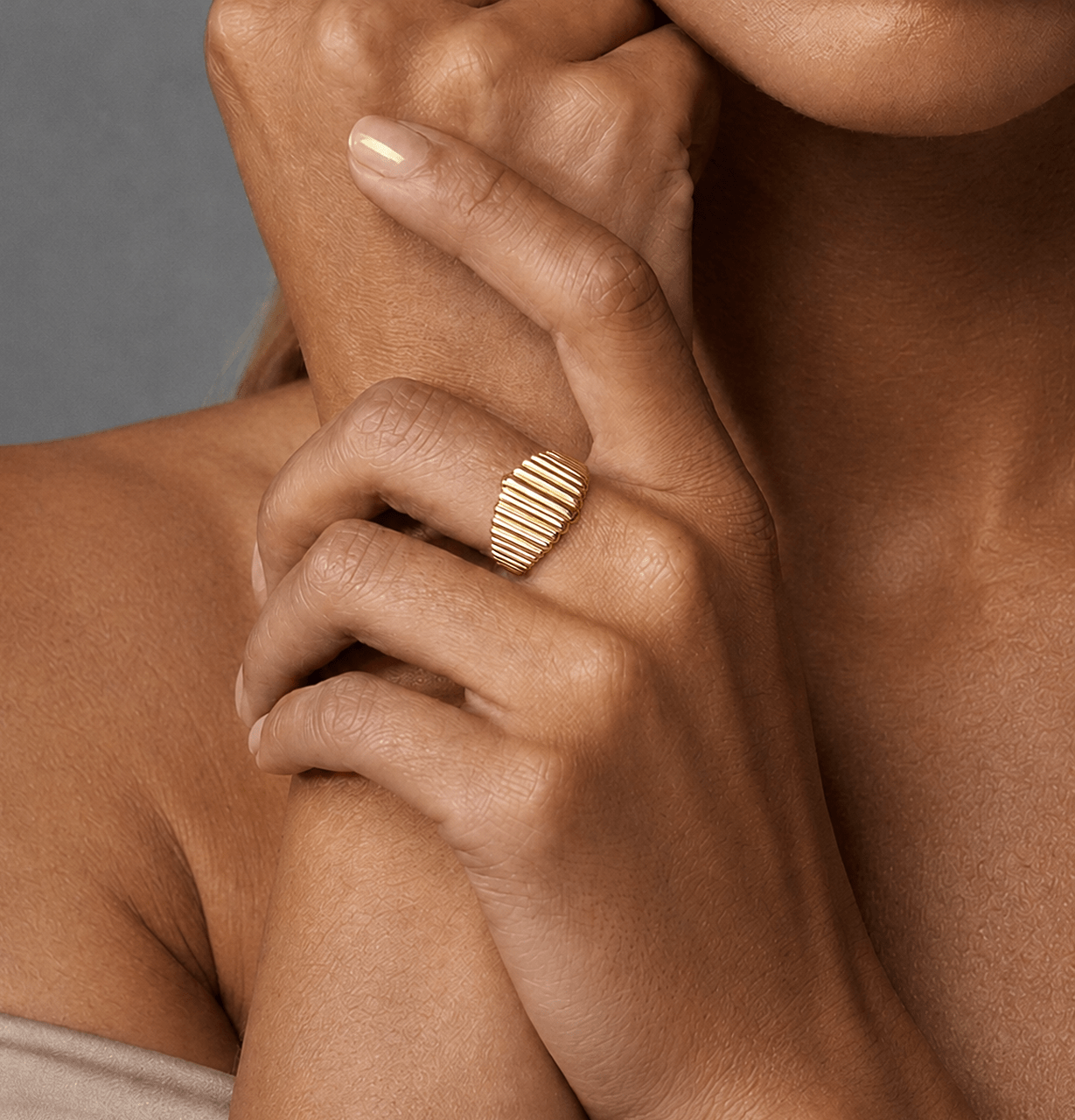 Bague - Or jaune 9k et Or blanc 9k - Maison Di Giorgio