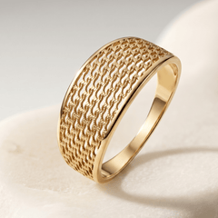 Bague - Or jaune 9k - Maison Di Giorgio