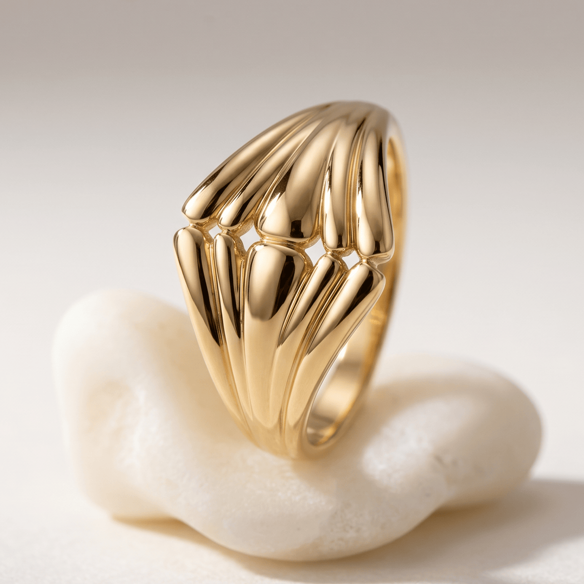 Bague - Or jaune 9k - Maison Di Giorgio